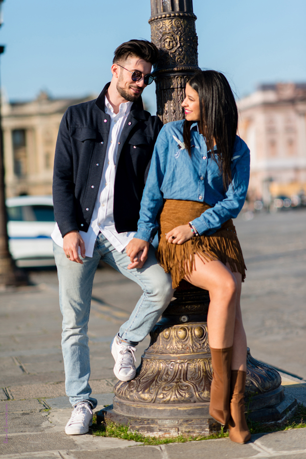  shooting  photo  couple place de La Concorde studio Bain de 